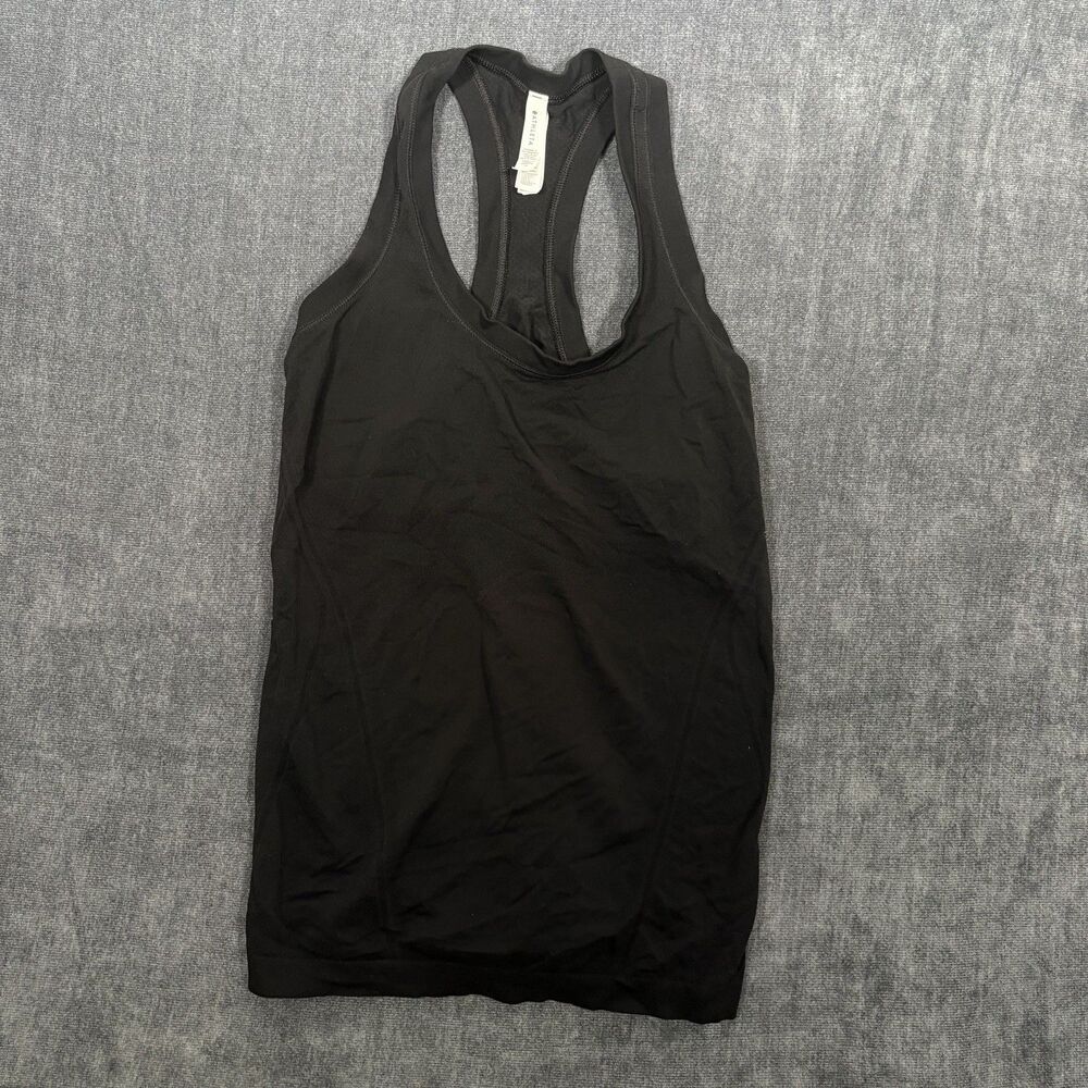 Athleta Racerback Tank Top Womens Medium Black Athletic Activewear - Picture 1 of 7